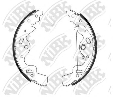 Купить NIBK FN0628 Колодки тормозные барабанные FN0628