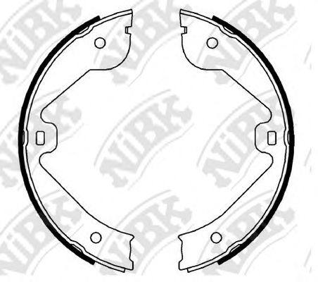 Купить NIBK FN0638 Колодки стояночного тормоза VW TOUAREG 2003-2010 FN0638