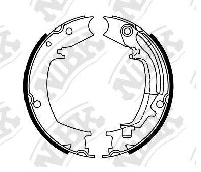 Купить NIBK FN0644 Колодки тормозные барабанные HYUNDAI TUCSON 2004-2010 FN0644