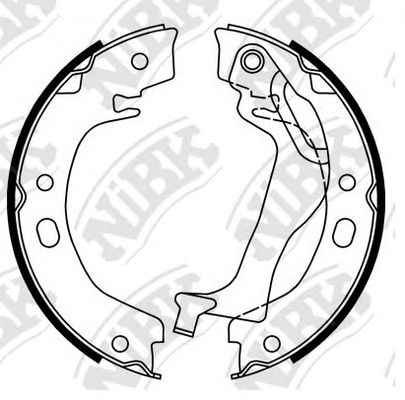 Купить NIBK FN0648 Колодки тормозные барабанные TOYOTA COROLLA 2002-2007 FN0648