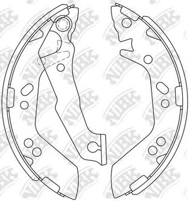 Купить NIBK FN11909 Колодки тормозные барабанные HYUNDAI ACCENT II FN11909