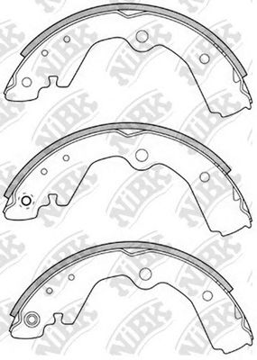 Купить NIBK FN1198 Колодки тормозные барабанные NISSAN Sunny 90-96/Cube 99-05 FN1198