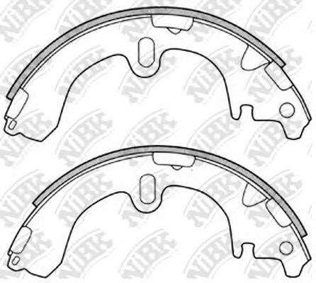 Купить NIBK FN2285 Колодки тормозные барабанные TOYOTA COROLLA 2000-2002 FN2285