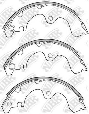 Купить NIBK FN2321 Колодки тормозные барабанные TOYOTA PASEO/STARLET 1.0-1.5 89-99 FN2321