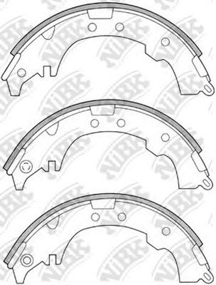 Купить NIBK FN2339 Колодки тормозные барабанные TOYOTA RUSH 2006 FN2339