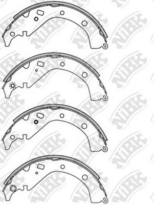 Купить NIBK FN2358 Колодки тормозные барабанные TOYOTA ALLION 2001-2007 FN2358