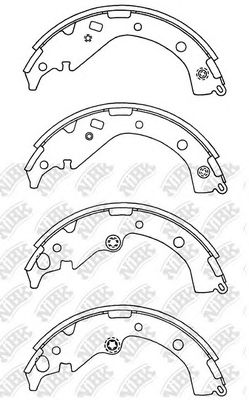 Купить NIBK FN2371 Колодки тормозные барабанные TOYOTA RAV 4 II 1.8/2.0 00-06) FN2371