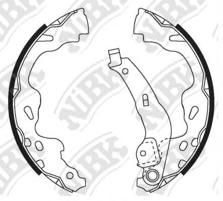 Купить NIBK FN2386 Колодки тормозные барабанные TOYOTA COROLLA 2004-2009 FN2386