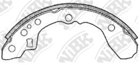 Купить NIBK FN3347 Колодки тормозные барабанные KIA RIO (DC_) FN3347