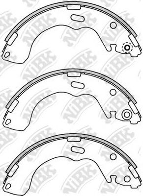 Купить NIBK FN3382 Колодки тормозные барабанные FORD MAVERICK 01-/MAZDA 626 97-02/PREMACY 99-/TRIBUTE 00- FN3382