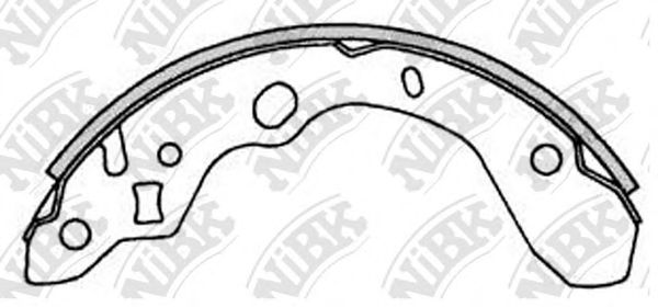 Купить NIBK FN3394 Колодки тормозные барабанные MAZDA 323 98-04 FN3394
