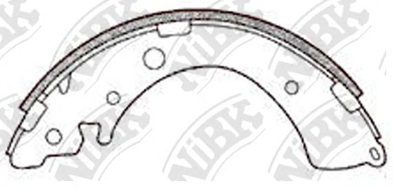 Купить NIBK FN5520 Колодки тормозные барабанные HONDA CIVIC 2001-2005 FN5520