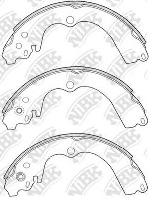Купить NIBK FN7747 Колодки тормозные барабанные SUBARU FORESTER 2005 FN7747