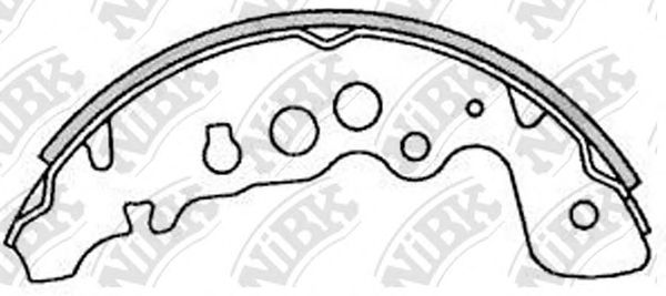 Купить NIBK FN9958 Колодки тормозные барабанные SUZUKI VITARA 95-99/GRAND VITARA 98-) FN9958