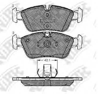 Купить NIBK PN0010 Колодки тормозные дисковые BMW E36/E46/Z3 E36/Z4 E85 98) PN0010