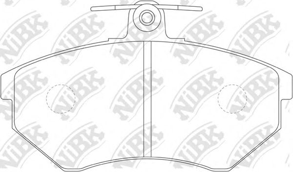 Купить NIBK PN0018 Колодки тормозные передние VW Golf3 2.0/1.9D/PASSAT 2.0 92-97 PN0018