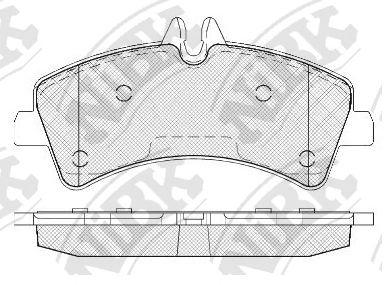 Купить NIBK PN0038 Колодки тормозные MERCEDES SPRINTER (906) 06 задние PN0038