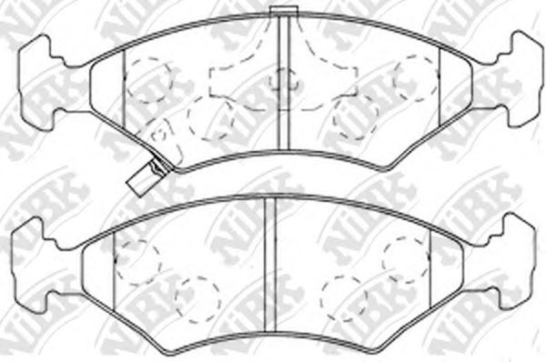 Купить NIBK PN0051 Колодки тормозные дисковые KIA SEPHIA/SHUMA 1.5-1.8 95- PN0051