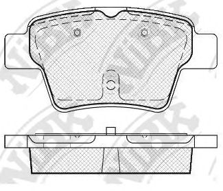 Купить NIBK PN0069 Колодки тормозные задние CITROEN C4 04-/PEUGEOT 207 06-/307 00- (тс BOSCH) PN0069