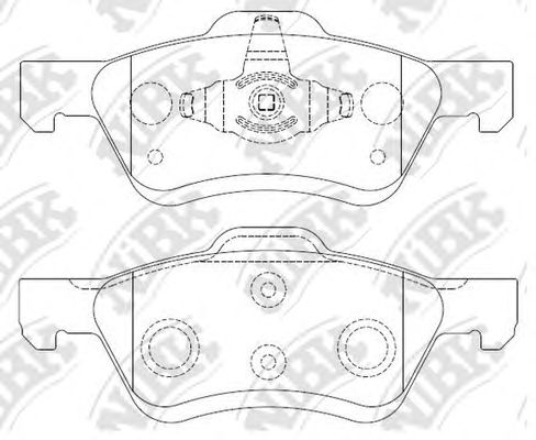 Купить NIBK PN0071 Колодки тормозные дисковые FORD ESCAPE 2004 PN0071