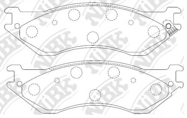 Купить NIBK PN0079 Колодки тормозные дисковые PN0079