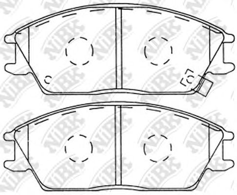 Купить NIBK PN0091 Колодки передние (HYUNDAI ACCENT II, GETZ) PN0091