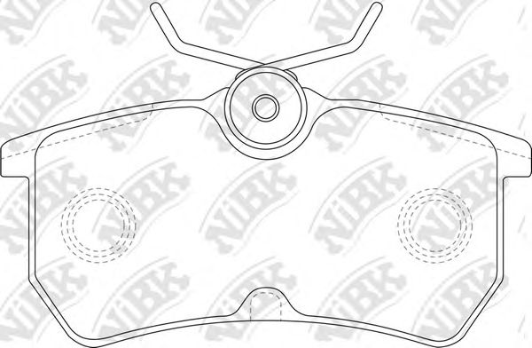 Купить NIBK PN0120 Колодки тормозные дисковые FORD FOCUS 9805/FIESTA 12- PN0120