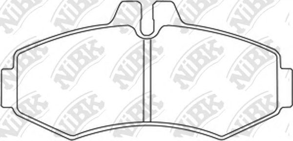 Купить NIBK PN0132 Колодки тормозные дисковые MERCEDES VITO 9303/SPRINTER (901-903) 06 PN0132