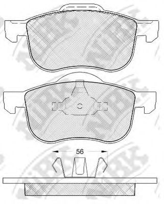 Купить NIBK PN0137 Колодки передние (VOLVO S60/S70/S80/V70/XC70 00-) PN0137