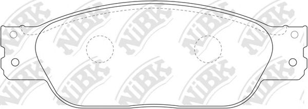 Купить NIBK PN0142 Колодки тормозные дисковые PN0142