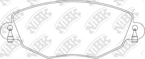 Купить NIBK PN0159 Колодки тормозные FORD MONDEO 0007/JAGUAR X-TYPE 01 передние PN0159