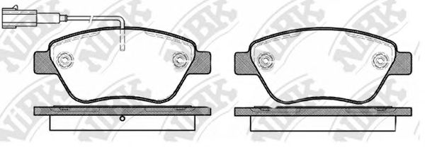 Купить NIBK PN0211W Колодки передние (OPEL CORSA D /FIAT 500 (312)) (с датчиком) PN0211W