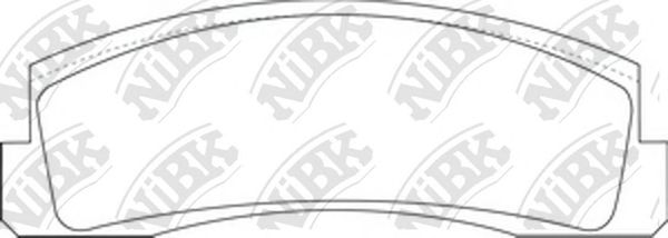 Купить NIBK PN0230 Колодки тормозные дисковые CHEVROLET NIVA 2002 PN0230