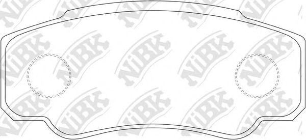 Купить NIBK PN0331 Колодки тормозные дисковые CITROEN JUMPER, FIAT DUCATO, PEUEOT BOXER PN0331