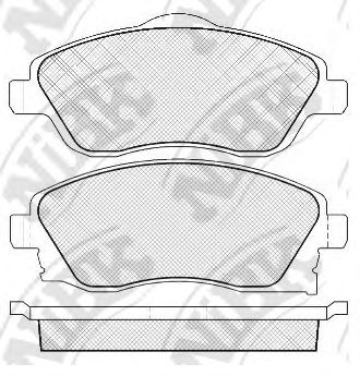 Купить NIBK PN0361 Колодки тормозные дисковые OPEL CORSA C 01/TIGRA B 04 PN0361