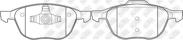 Купить NIBK PN0365 Колодки тормозные передние FORD FOCUS II 04-/III 10-/MAZDA 3 03-/VOLVO S40 04- PN0365