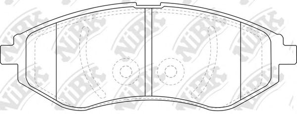 Купить NIBK PN0370 Колодки передние (CHEVROLET AVEO (T250, T255)) PN0370