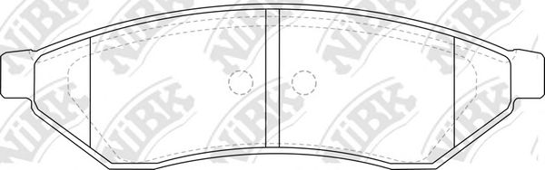 Купить NIBK PN0375 Колодки тормозные дисковые CHEVROLET EPICA 06- PN0375