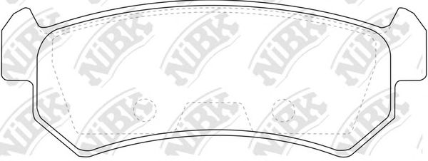 Купить NIBK PN0376 Колодки тормозные CHEVROLET LACETTI 03-06/DAEWOO NUBIRA задние PN0376