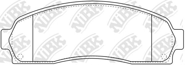 Купить NIBK PN0378 Колодки тормозные дисковые PN0378