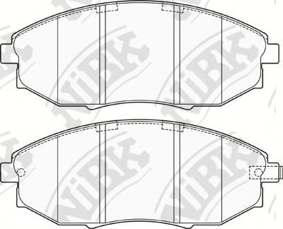 Купить NIBK PN0380 Колодки тормозные дисковые CHEVROLET EPICA 07- PN0380