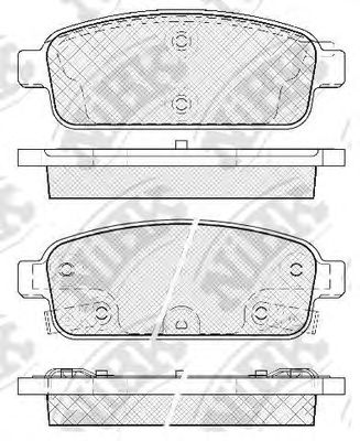 Купить NIBK PN0392 Колодки задние (CHEVROLET CRUZE (J30_), ORLANDO, OPEL ASTRA J , MOKKA) PN0392
