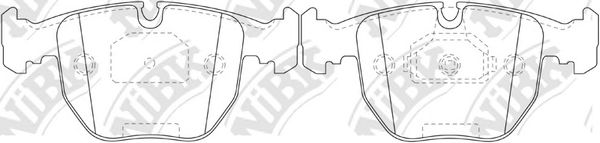 Купить NIBK PN0401 Колодки передние (BMW Е38/E39/X5 3.0/4.4) PN0401