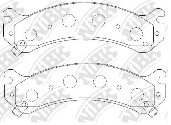 Купить NIBK PN0409 Колодки тормозные дисковые PN0409