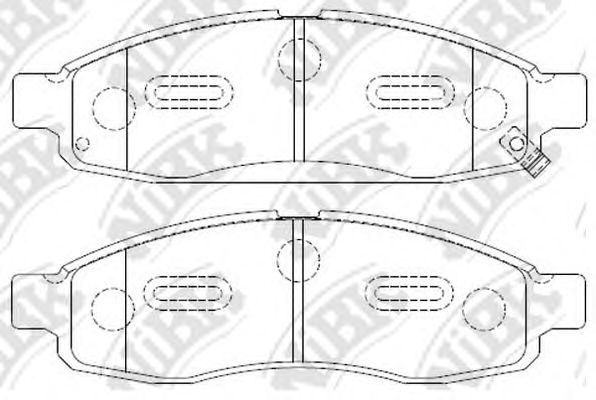 Купить NIBK PN0428 Колодки тормозные дисковые NI ARMADA 5.5 2003 - 2006 PN0428