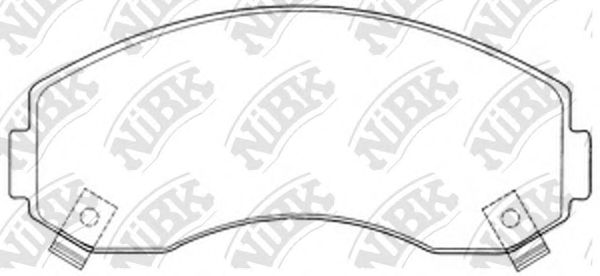 Купить NIBK PN0433 Колодки тормозные дисковые PN0433