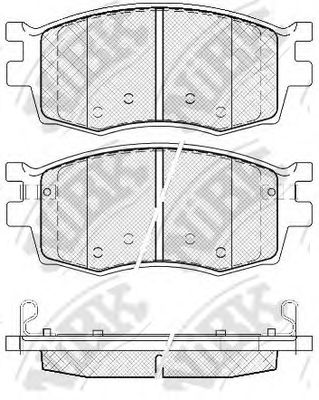 Купить NIBK PN0435 Колодки передние (HYUNDAI ACCENT III (MC), I20 (PB), KIA RIO II) PN0435