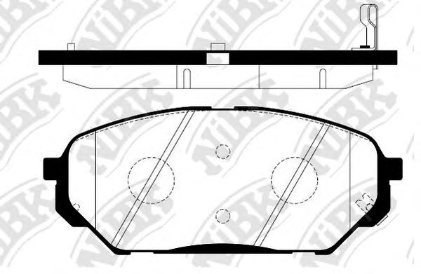 Купить NIBK PN0456 Колодки тормозные дисковые HYUNDAI ix55 3.0 CRDi 08- PN0456