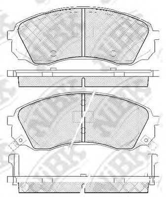 Купить NIBK PN0458 Колодки передние (HYUNDAI H1 (TQ), KIA CARNIVAL III (VQ)) PN0458