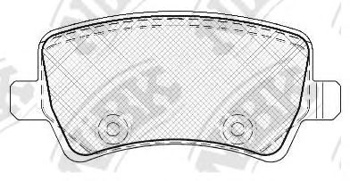 Купить NIBK PN0463 Колодки задние (FORD GALAXY/S-MAX/VOLVO S80/V70/XC60/XC70 07-) PN0463